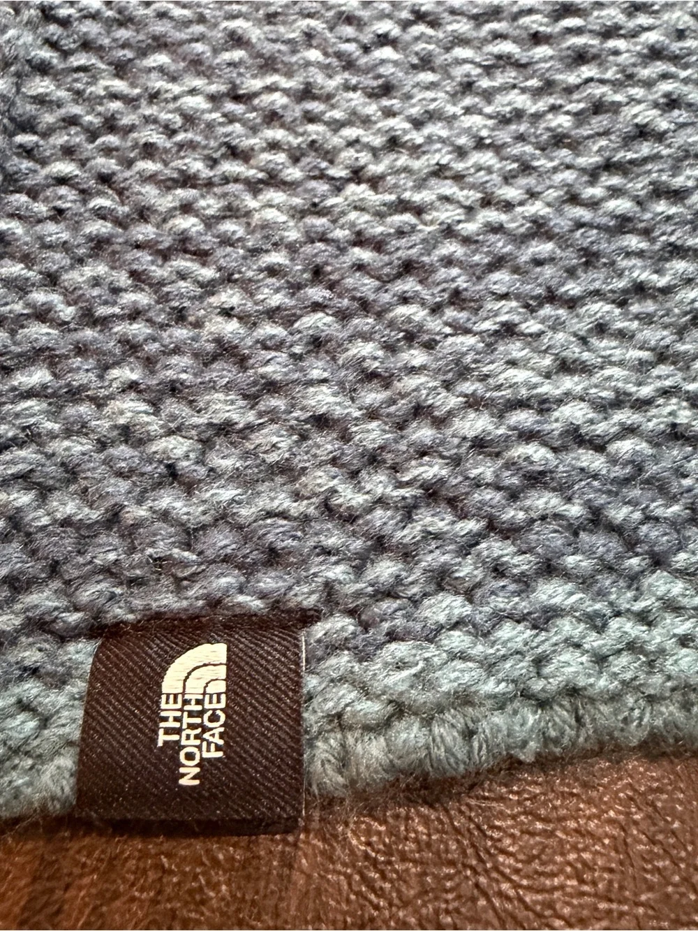 The North Face Scarf Blue Knit One Size